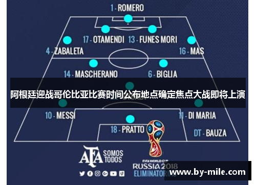 阿根廷迎战哥伦比亚比赛时间公布地点确定焦点大战即将上演 阿根廷迎战哥伦比亚比赛时间公布地点确定焦点大战即将上演